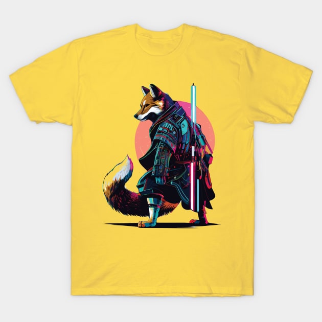 Samurai Shiba T-Shirt by remixer2020